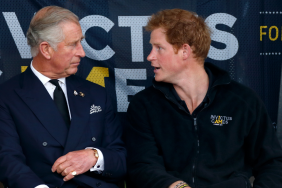 Prince Charles, Prince of Wales & Prince Harry watch the athletics during the Invictus Games at the Lee Valley Athletics Centre on September 11, 2014 in London, England.