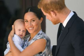 Prince Harry, Duke of Sussex, Meghan, Duchess of Sussex and their baby son Archie Mountbatten-Windsor meet Archbishop Desmond Tutu and his daughter Thandeka Tutu-Gxashe at the Desmond & Leah Tutu Legacy Foundation during their royal tour of South Africa on September 25, 2019 in Cape Town, South Africa.