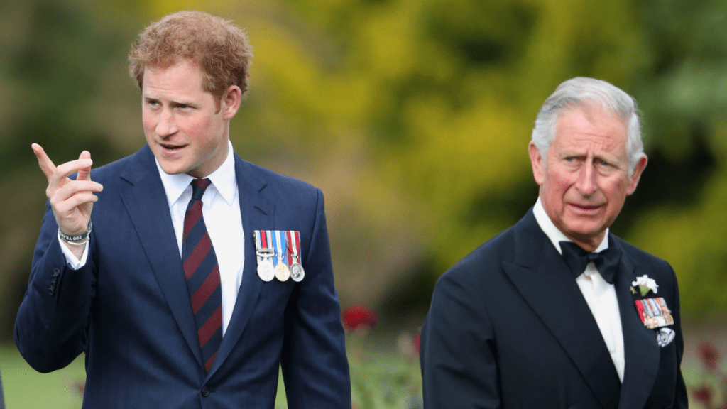 Prince Harry and Prince Charles, Prince of Wales attend the Gurkha 200 Pageant at the Royal Hospital Chelsea on June 9, 2015 in London, England.