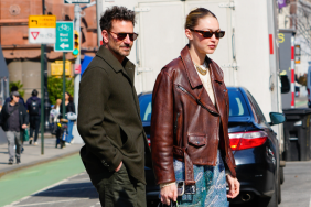 Gigi Hadid and Bradley Cooper are seen on February 27, 2024 in New York City.