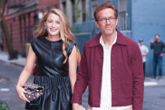 Blake Lively and Ryan Reynolds seen in Greenwich Village on April 29, 2025 in New York City.