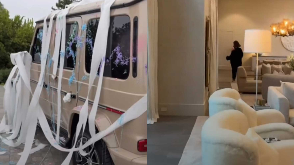 Kylie Jenner investigating toilet paper prank on her car