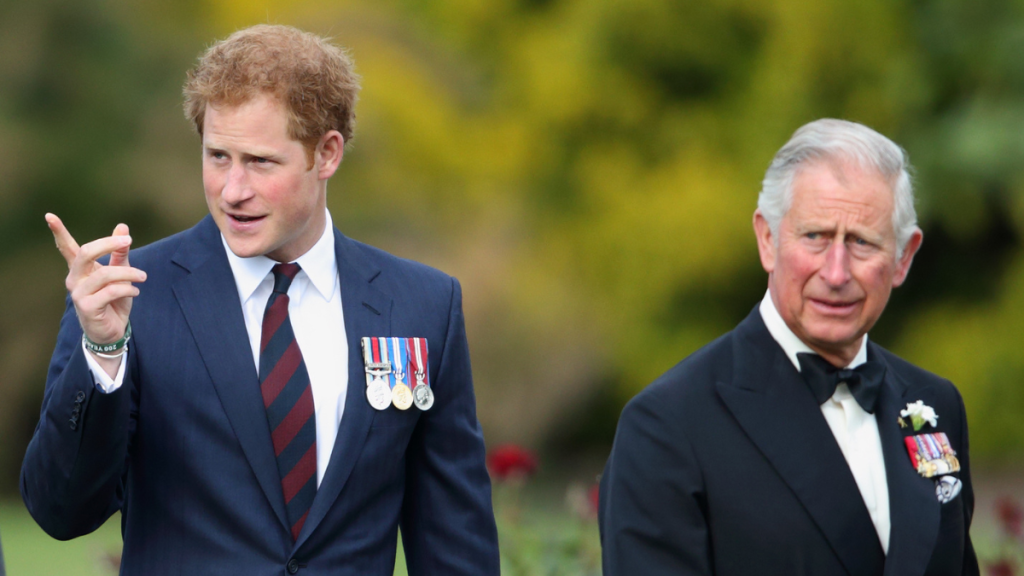 Prince Harry and Prince Charles, Prince of Wales attend the Gurkha 200 Pageant at the Royal Hospital Chelsea on June 9, 2015 in London, England.