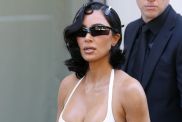 Photos: Kim Kardashian Walking the Streets of Italy in Gorgeous Two-Piece Causes a Stir