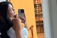 Kylie Jenner white top photos
