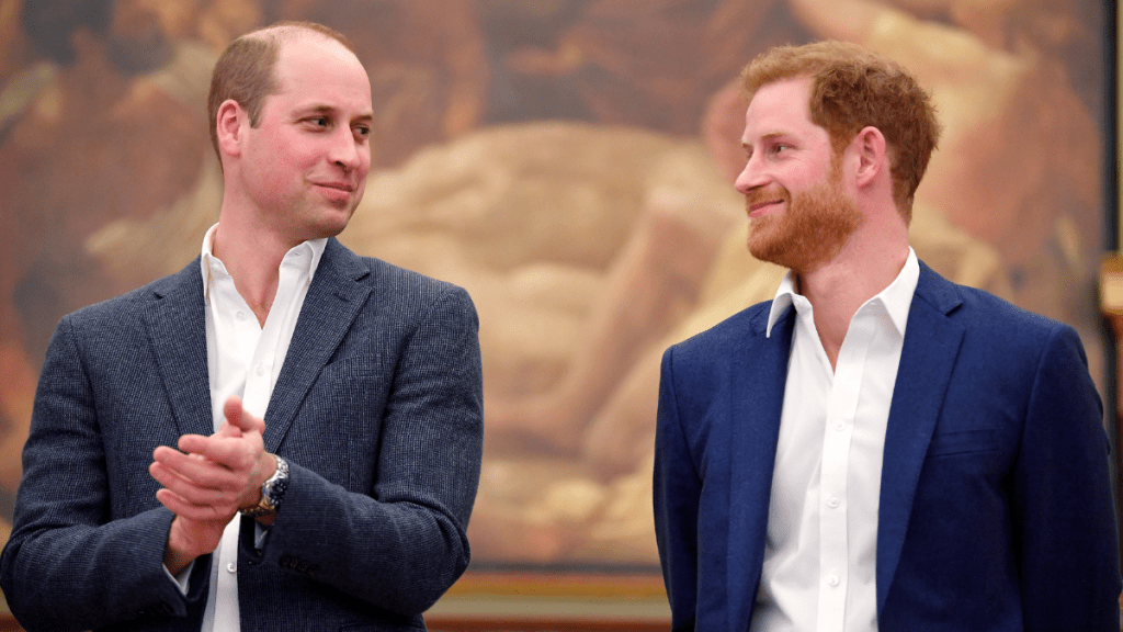 Prince William, Duke of Cambridge and Prince Harry attend the opening of the Greenhouse Sports Centre on April 26, 2018 in London, United Kingdom.