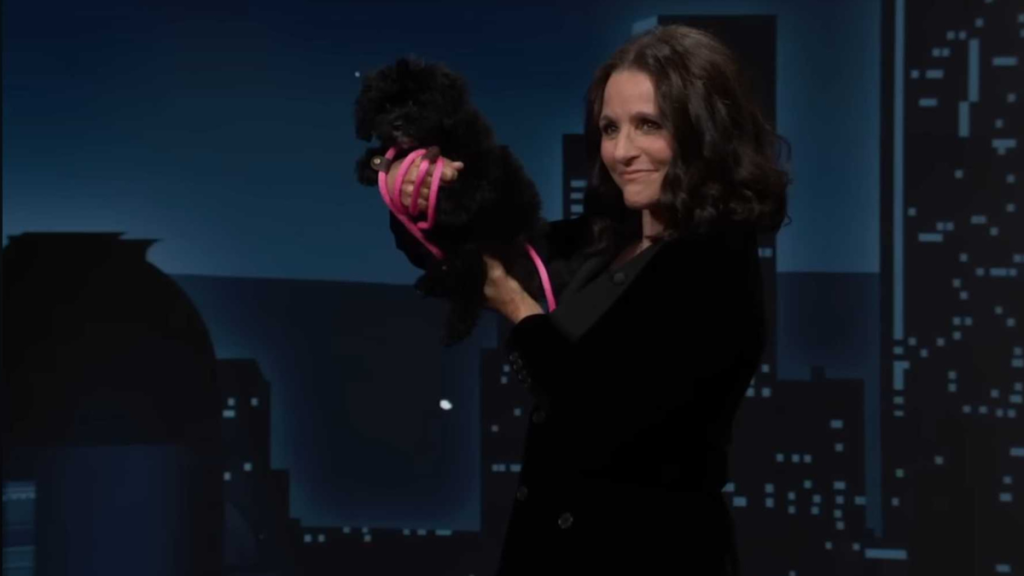 Julia Louis-Dreyfus and her puppy Ethel