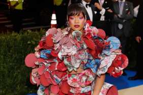 Rihanna Decks Herself in Just Flowers While Posing in a Bathtub in Fenty Skin Photos
