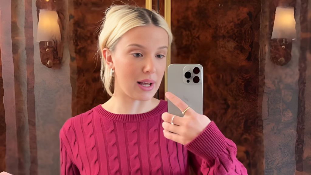 Millie Bobby Brown's Abs-Baring Sweater Look Might Make You Blink Twice