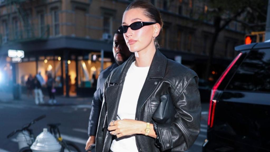 Hailey Bieber's Toned Legs in Tiny Mesh Shorts Deserves Double Take