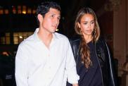 Jessica Alba Stuns in Black Leather Jacket for Danny Ramirez's Birthday