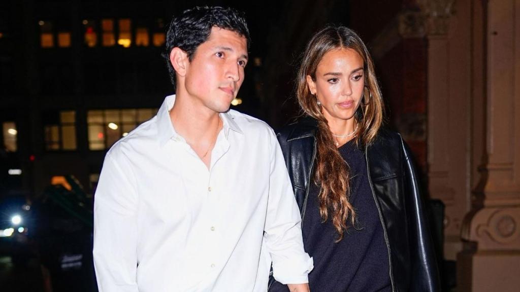 Jessica Alba Stuns in Black Leather Jacket for Danny Ramirez's Birthday