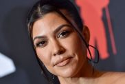 Kourtney Kardashian Stuns in Polka Dot Dress With Daring Neckline