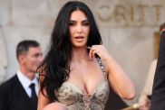 Kim Kardashian Turns Head in Two-Piece White Look
