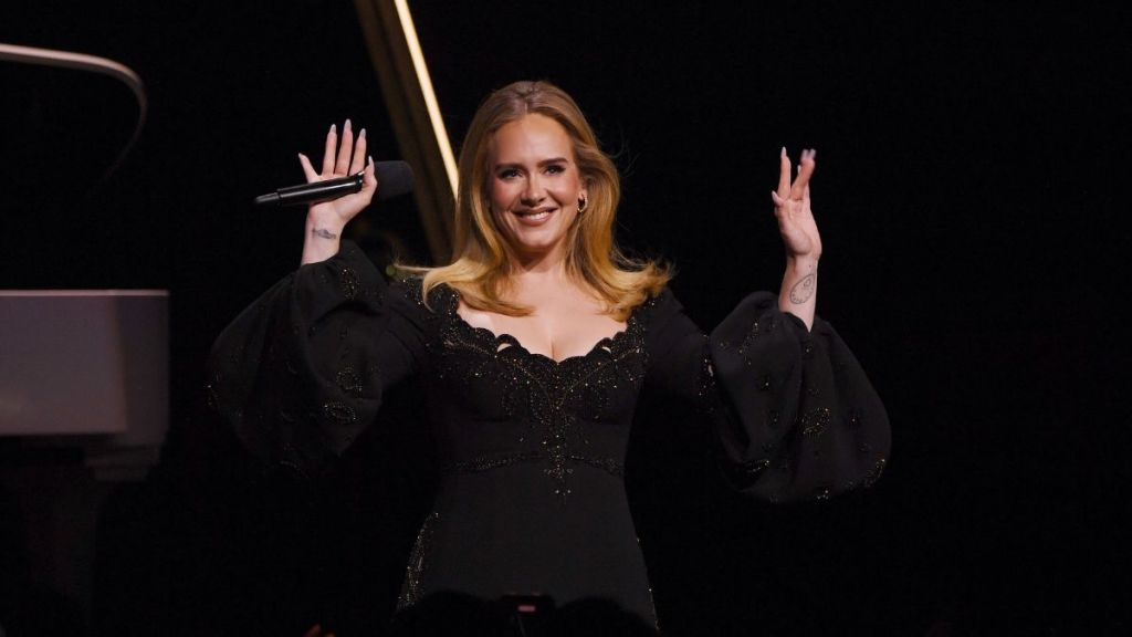 Adele performs during her final Las Vegas residency show "Weekends with Adele", at The Colosseum at Caesars Palace on November 23, 2024 in Las Vegas, Nevada.