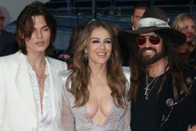 Damian Hurley, Elizabeth Hurley and Billy Ray Cyrus attend the NTA's 2025 at The O2 Arena on September 10, 2025 in London, England.