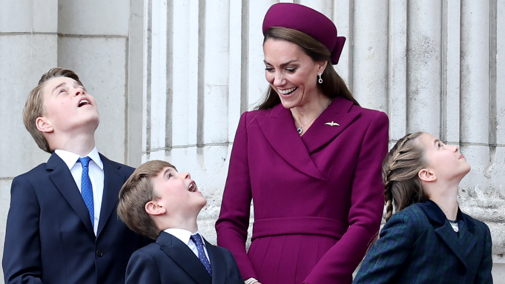 Prince Louis and Kate Middleton