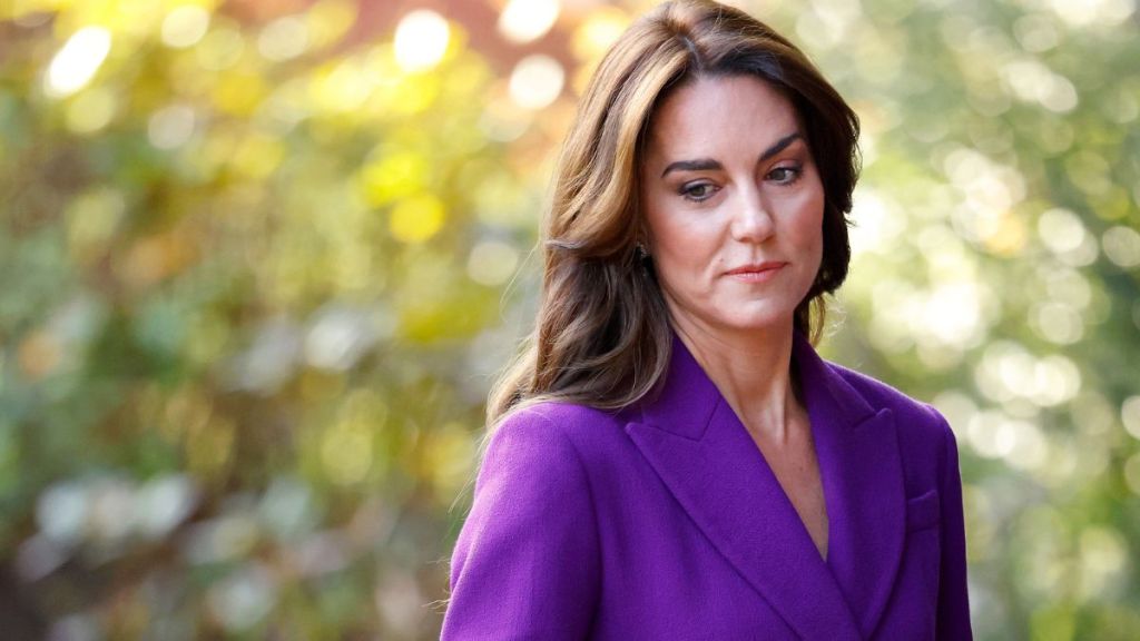 Catherine, Princess of Wales arrives at the Shaping Us National Symposium at the Design Museum on November 15, 2023 in London, England