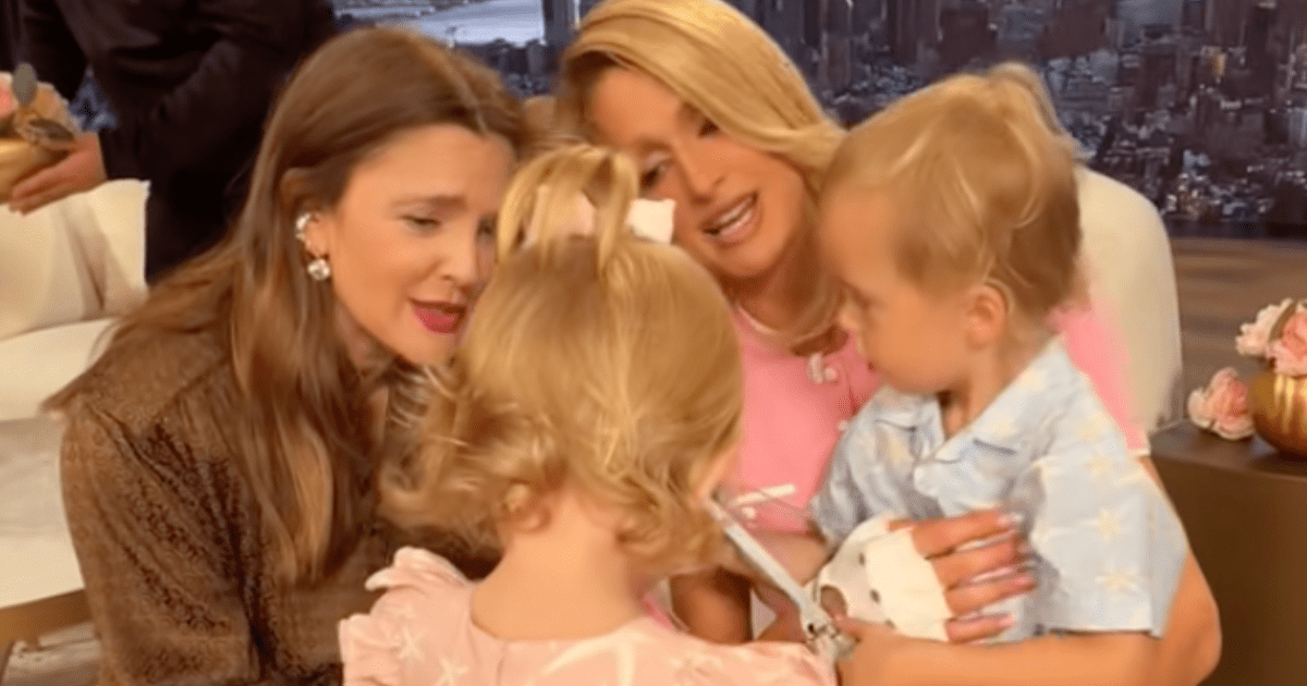 Video: Paris Hilton Finally Introduces Her Children to Friend ‘Auntie Drew’ Barrymore