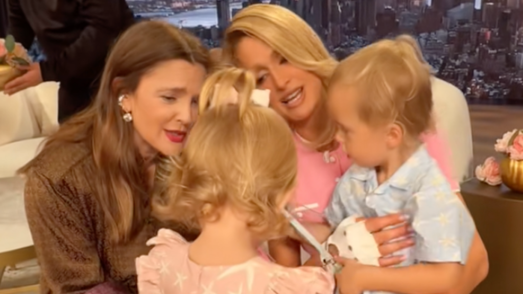 Drew Barrymore and Paris Hilton kids