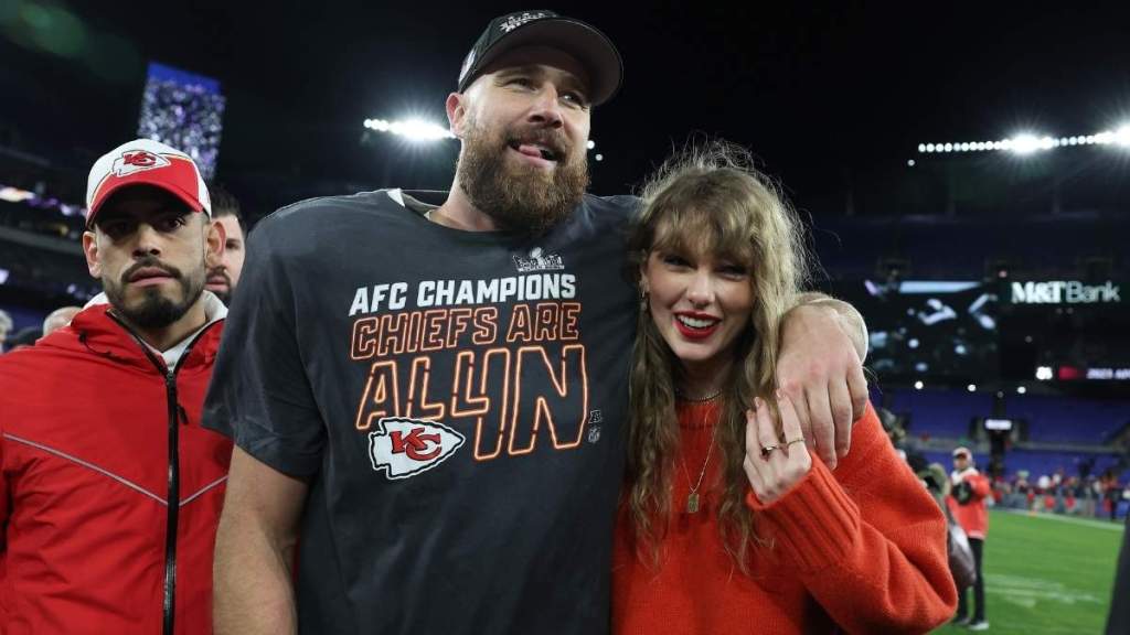 Taylor Swift's 'Wood' Lyrics Made Travis Kelce Proud for Reasons More Than One, Says Source