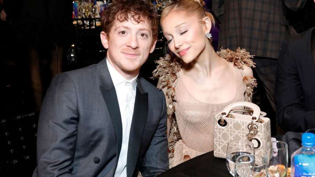 Ariana Grande and Ethan Slater