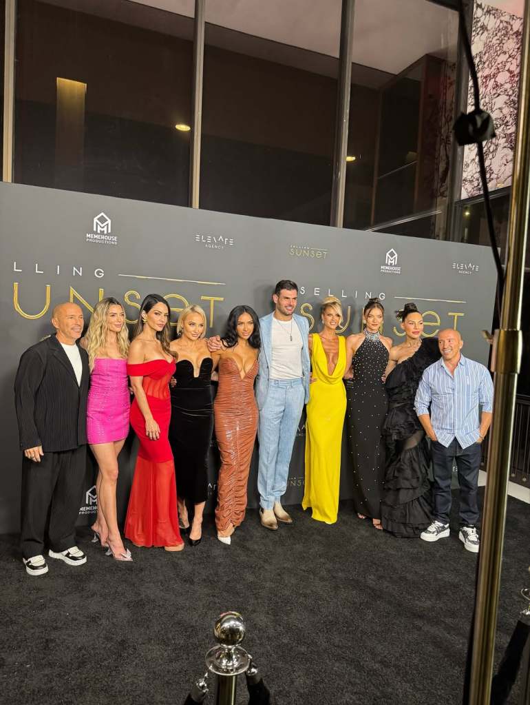 The Selling Sunset Season 9 cast at the premiere party