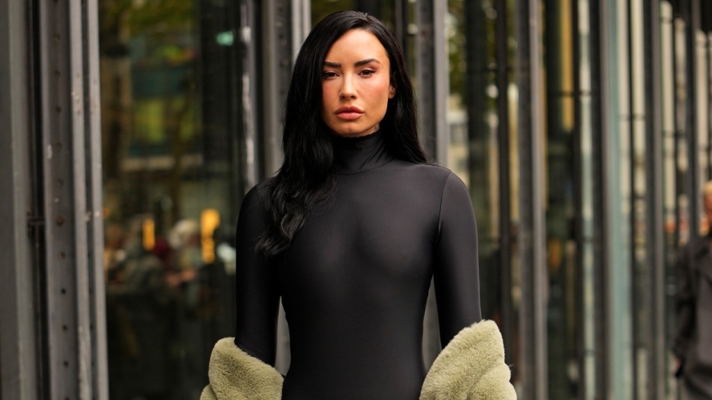 Demi Lovato’s Sheer-Tights Ensemble Sparks Double Takes