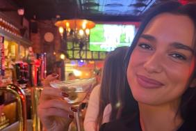 Dua Lipa Enjoys Date Night With Callum Turner in Just a Blazer