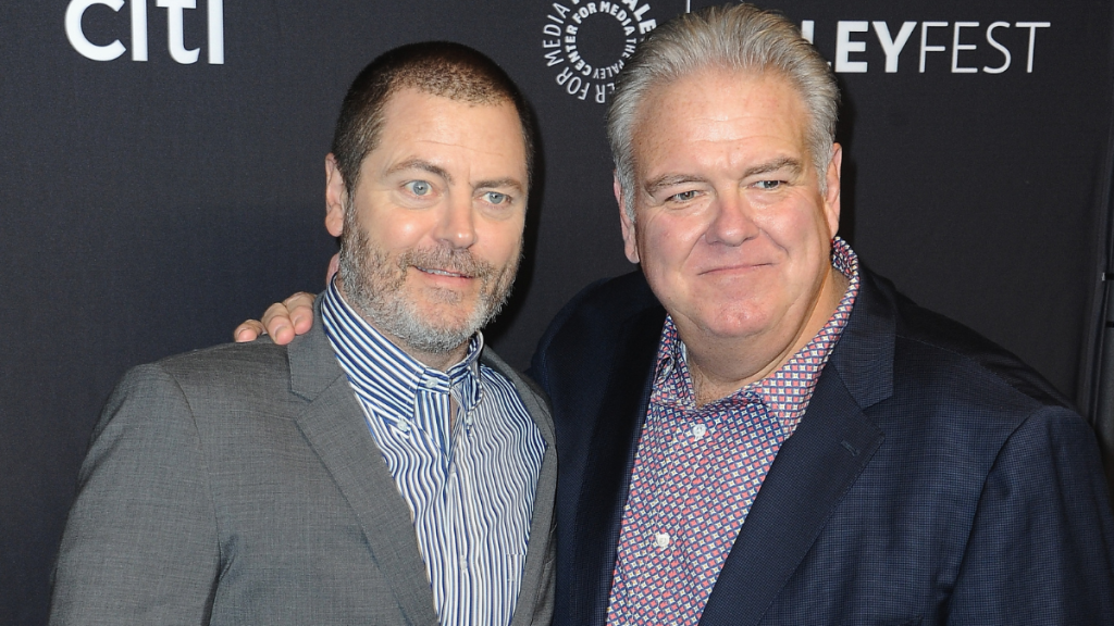 Nick Offerman Teams Up With Flight Attendants to Prank Parks & Rec Co-Star