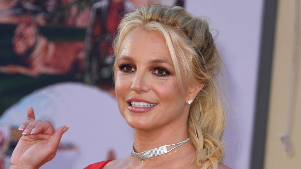 Britney Spears Shows Off Dance Moves in Strapless Polka Dot Dress