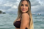 Gabi Martins Showcases Her Toned Midriff in Two-Piece Bikini