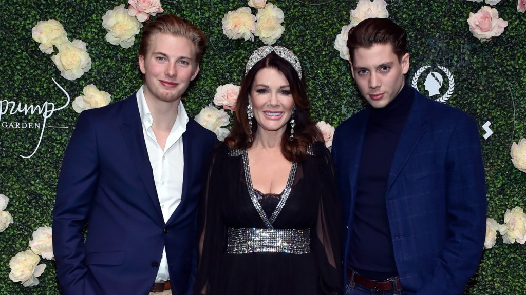 Jack, Lisa, and Sam Vanderpump at the opening of Vanderpump Garden