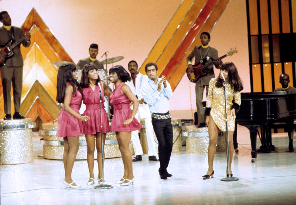Tina Turner with her band