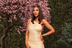Nneka Ihim posing with her hand on her hip for Real Housewives of Potomac Season 8