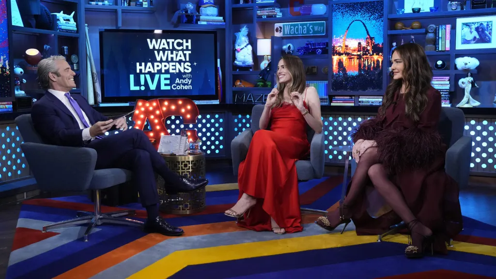 WWHL: Andy Cohen and Allison Williams