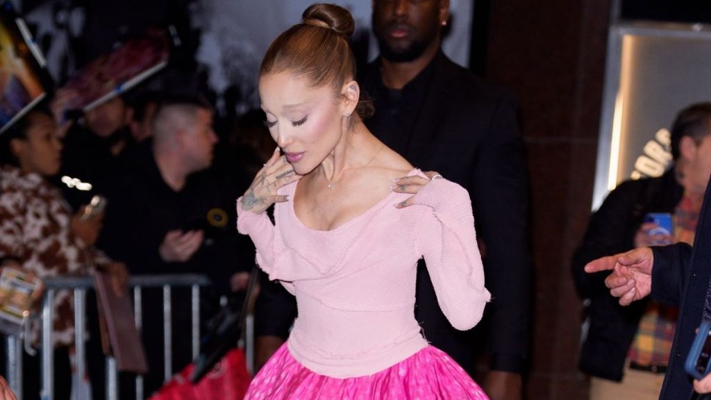 Ariana Grande Kicks off 'Wicked: For Good' Promo Tour in All-Pink