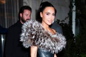 Kim Kardashian Goes Medieval in Leather Corset & Tassel Skirt
