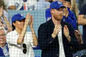 Meghan Markle Enjoys Dodgers Date With Prince Harry in Givenchy