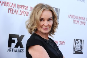 Jessica Lange dressed in black at at American Horror Story premiere event