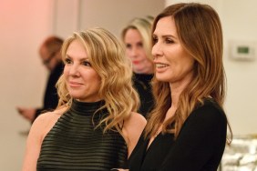 Ramona Singer and Carole Radziwill wearing black attending an event on Season 9 of RHONY