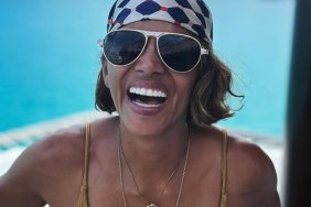 Halle Berry Turns Heads in Gold Bikini Look