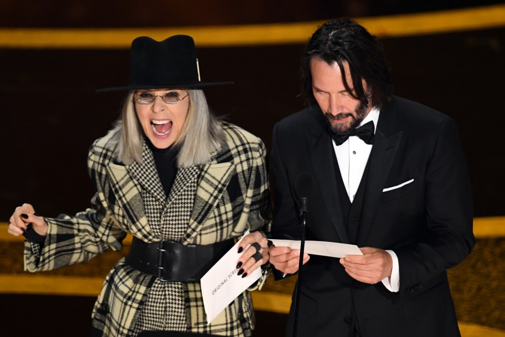 Diane Keaton and Keanu Reeves