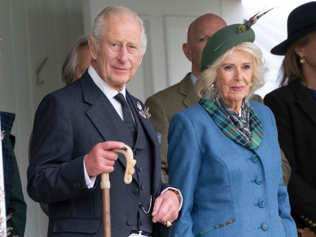 King Charles with his wife