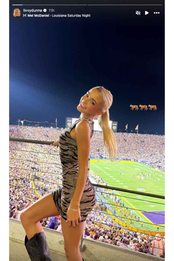 Photo: Livvy Dunne's Game Day Outfit Is Truly Wild