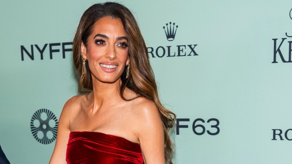 George Clooney's Wife Amal Wearing Strapless Mini-Dress Deserves Second Look