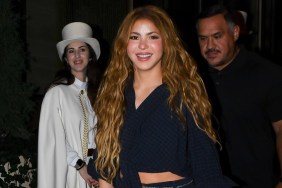 Shakira Turns Heads in Buttoned-Down Shirt & Boxer Shorts Look