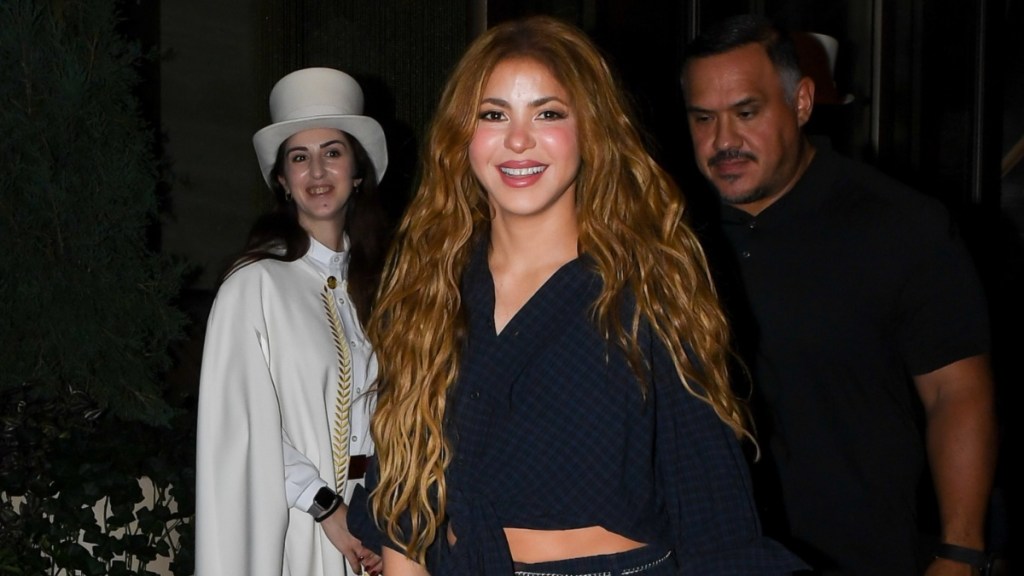 Shakira Turns Heads in Buttoned-Down Shirt & Boxer Shorts Look
