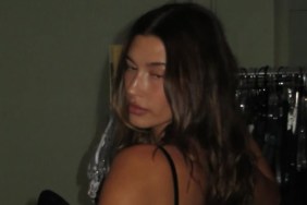 Hailey Bieber Turns Heads in Black Two-Piece Bedroom Photo