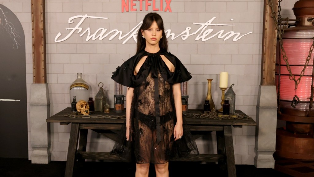 Mia Goth Turns Heads in Sheer Lace Dress
